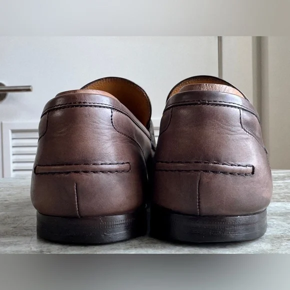 GUCCI JORDAAN Horsebit Leather Loafer Brown 7 / 7.5 US $1050 1953 Brixton - Picture 6 of 11